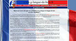 Desktop Screenshot of g-langue-de-bois.fr