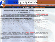Tablet Screenshot of g-langue-de-bois.fr
